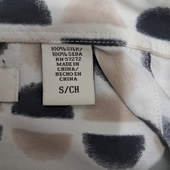 Perry Ellis Men's Shirt 100% Silk Size S - Picture 3 of 8